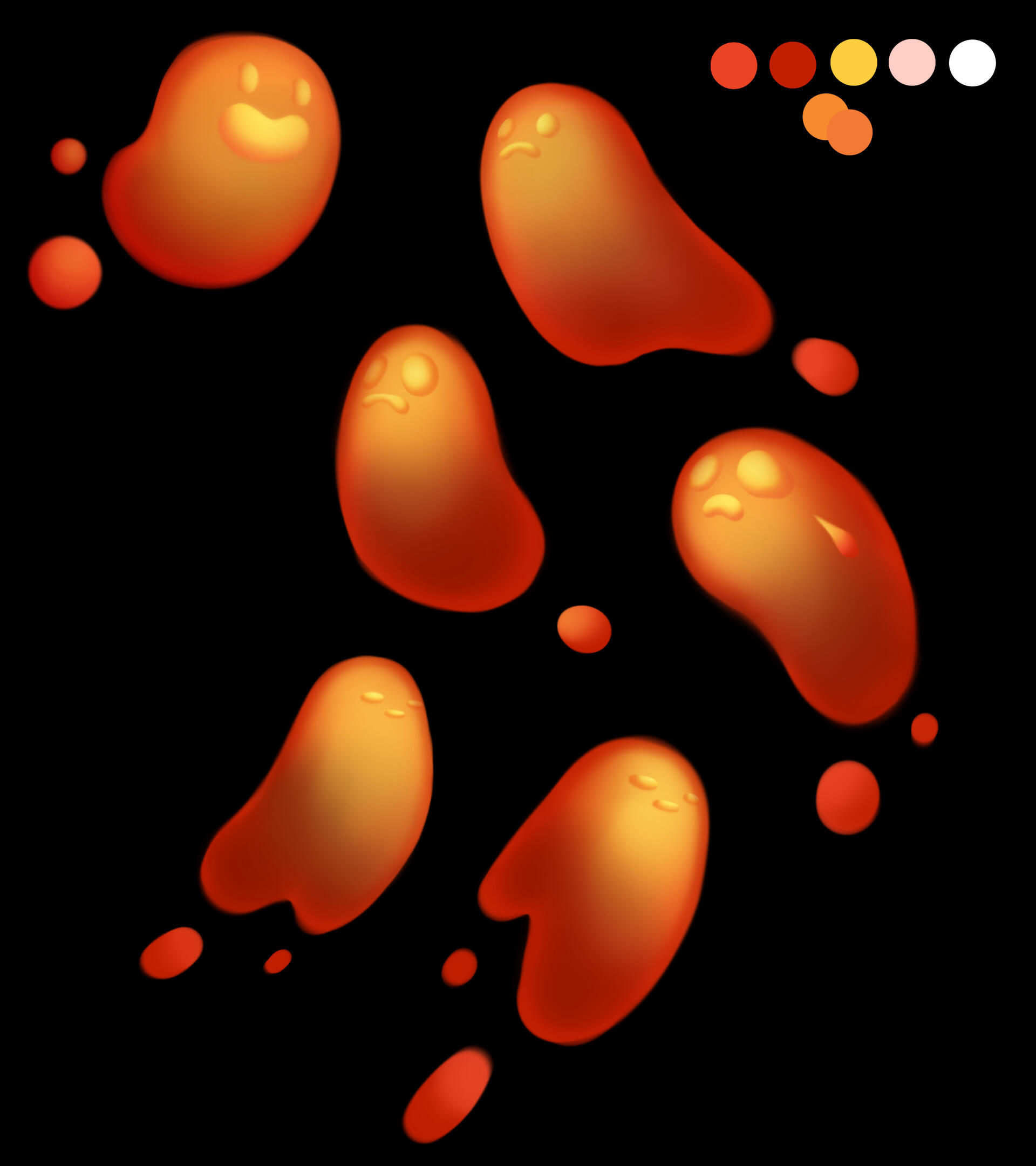 Lava Character Expressions